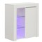 Led Side Storage Cabinet For Office Or Living Room 13.75" W High Gloss Finish